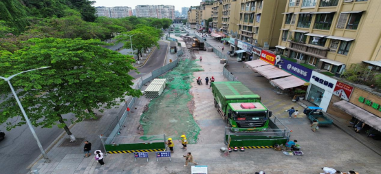 興川南街改造項目持續(xù)強力推進